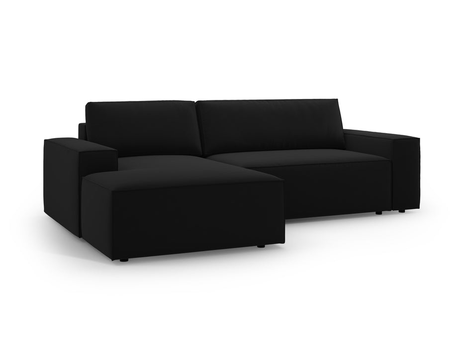 Velveto kampinė sofa-lova su dėže Jodie