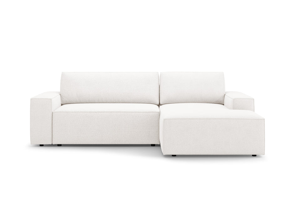 Kampinė bouclé sofa-lova su dėže Jodie