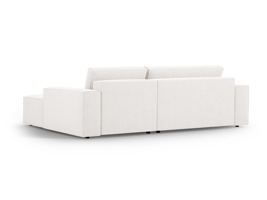 Kampinė bouclé sofa-lova su dėže Jodie