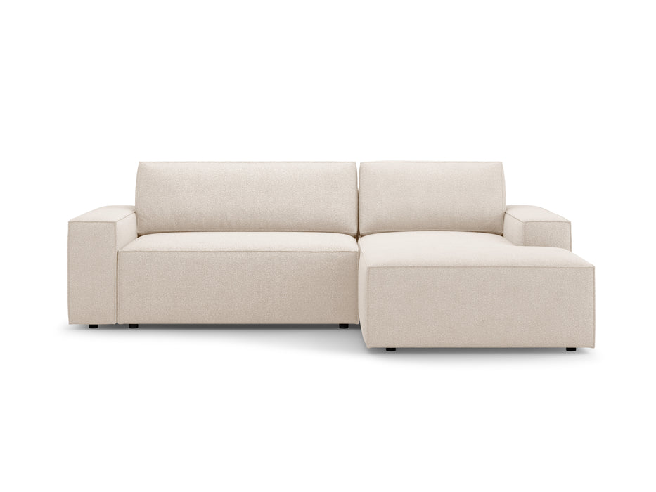 Kampinė bouclé sofa-lova su dėže Jodie