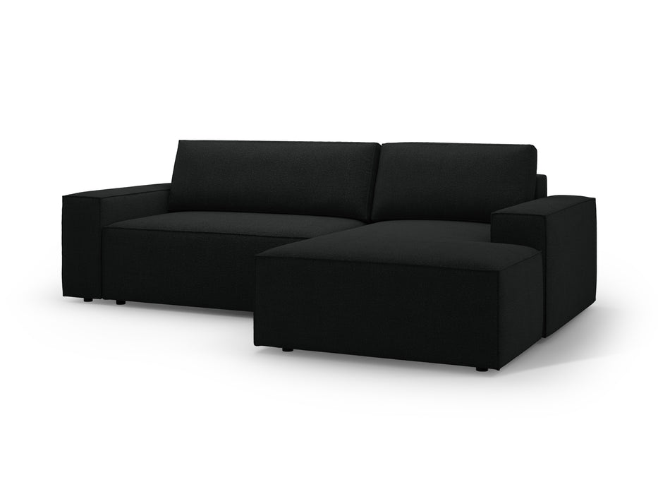 Kampinė bouclé sofa-lova su dėže Jodie