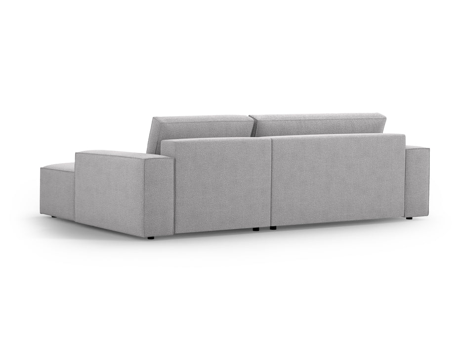 Kampinė bouclé sofa-lova su dėže Jodie
