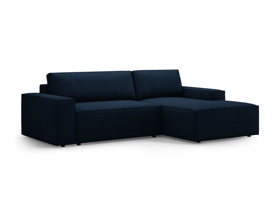 Kampinė bouclé sofa-lova su dėže Jodie