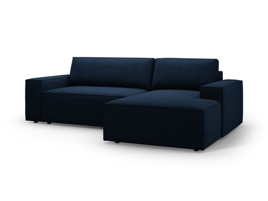 Kampinė bouclé sofa-lova su dėže Jodie