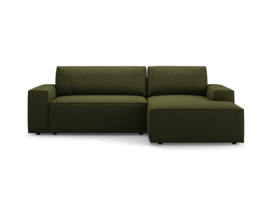 Kampinė bouclé sofa-lova su dėže Jodie