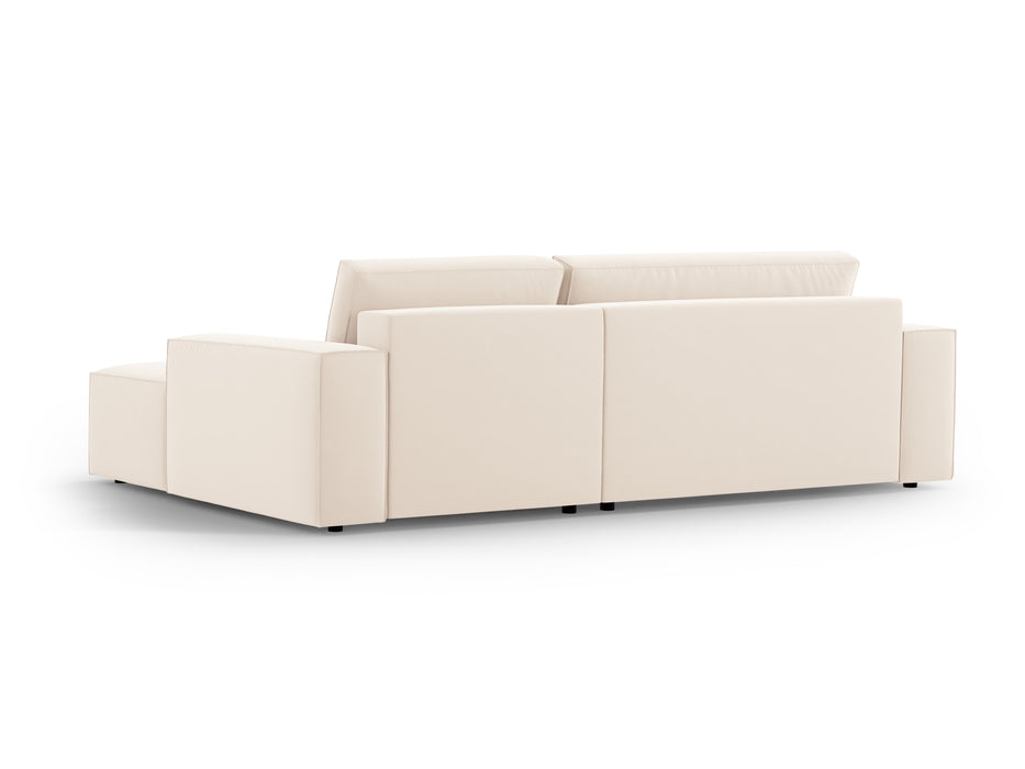 Velveto kampinė sofa-lova su dėže Jodie