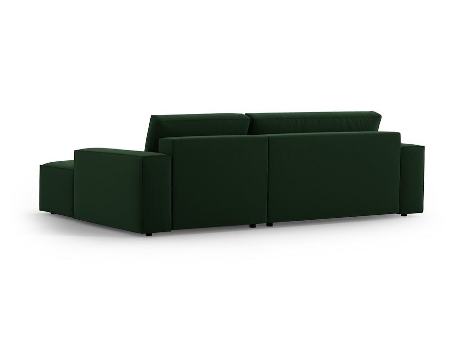 Velveto kampinė sofa-lova su dėže Jodie