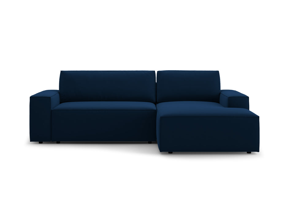 Velveto kampinė sofa-lova su dėže Jodie