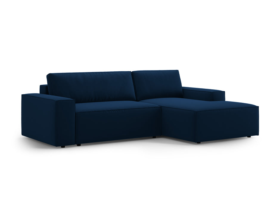 Velveto kampinė sofa-lova su dėže Jodie