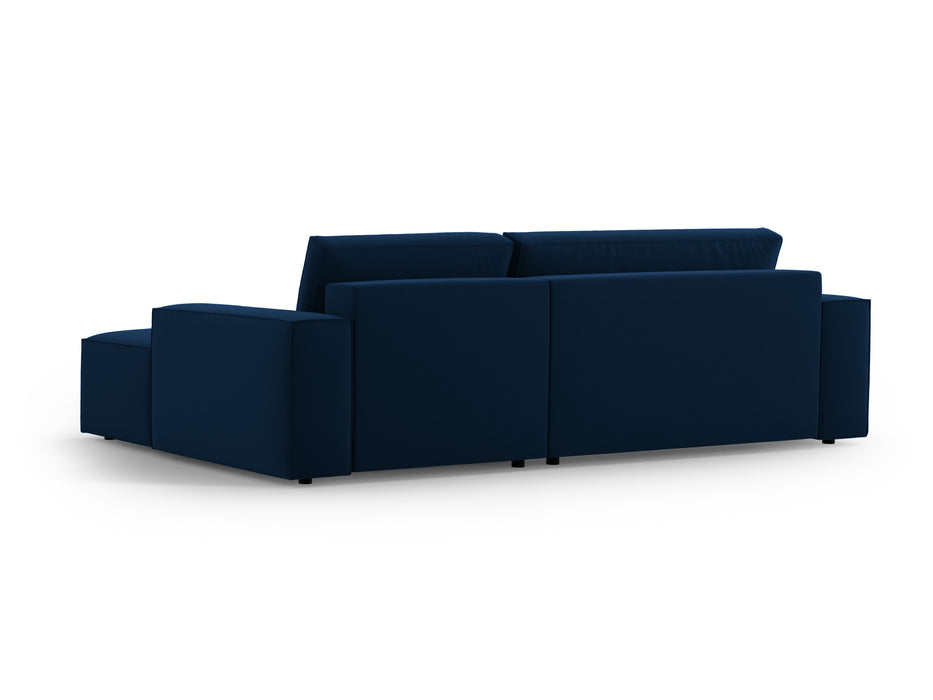 Velveto kampinė sofa-lova su dėže Jodie