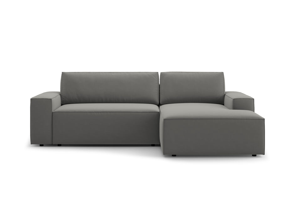 Velveto kampinė sofa-lova su dėže Jodie