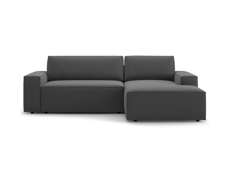 Velveto kampinė sofa-lova su dėže Jodie