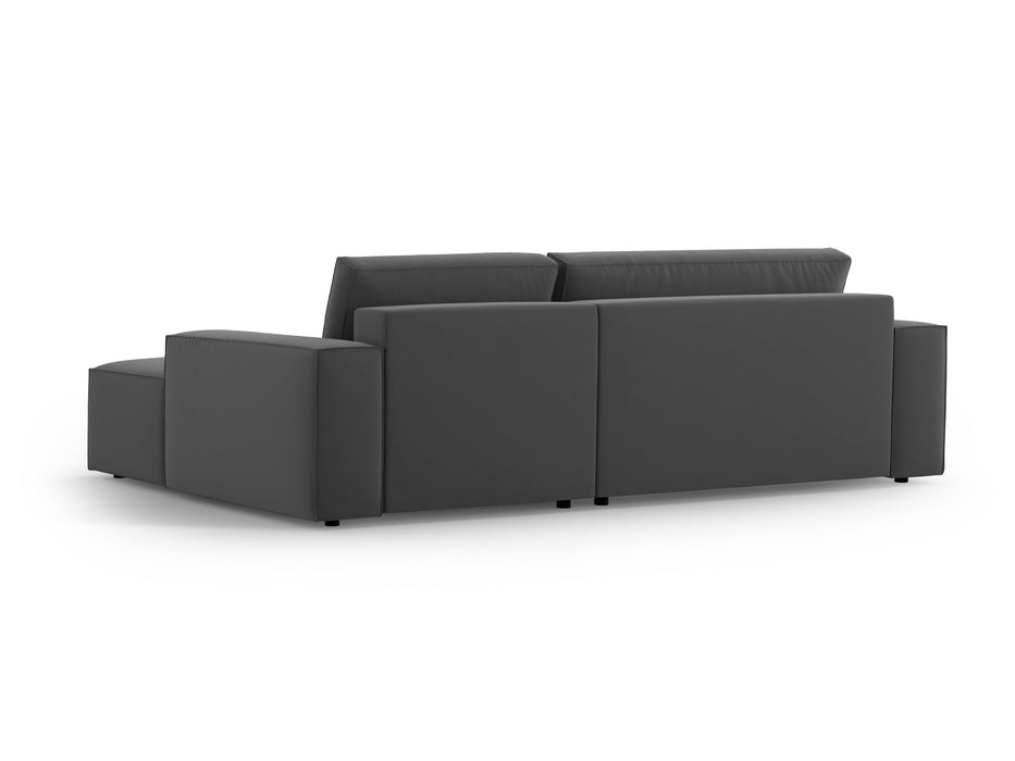 Velveto kampinė sofa-lova su dėže Jodie