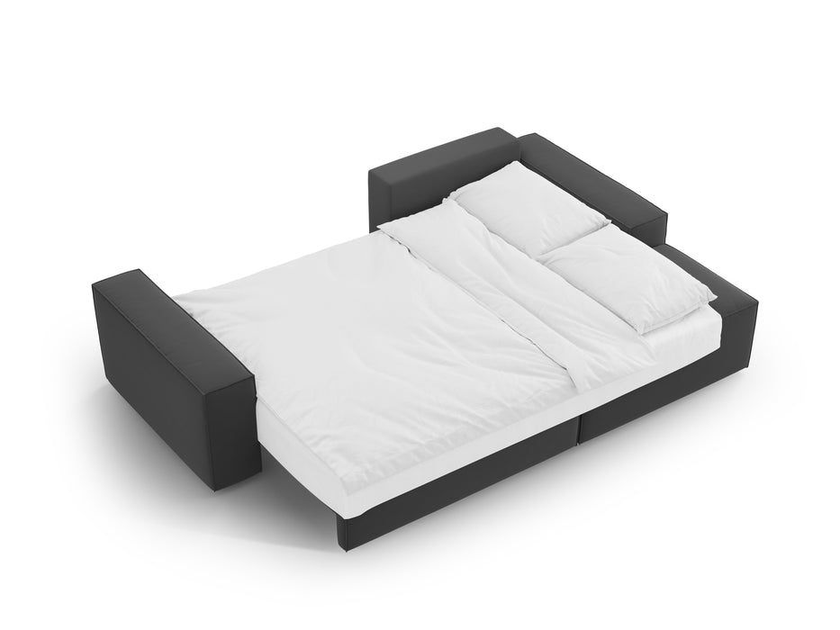 Velveto kampinė sofa-lova su dėže Jodie