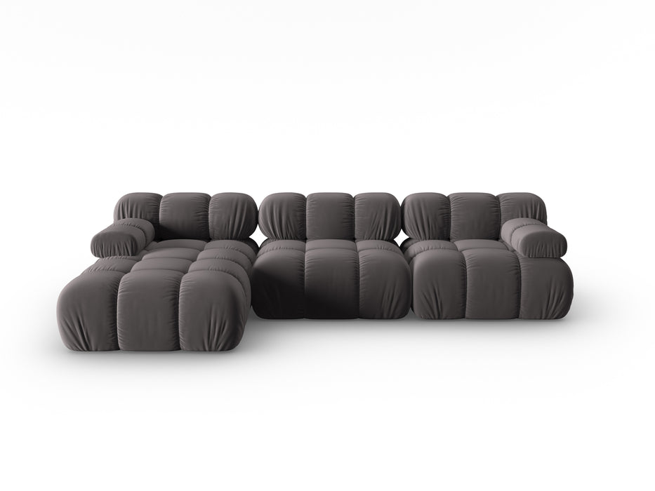 Velvet modular sofa Bellis