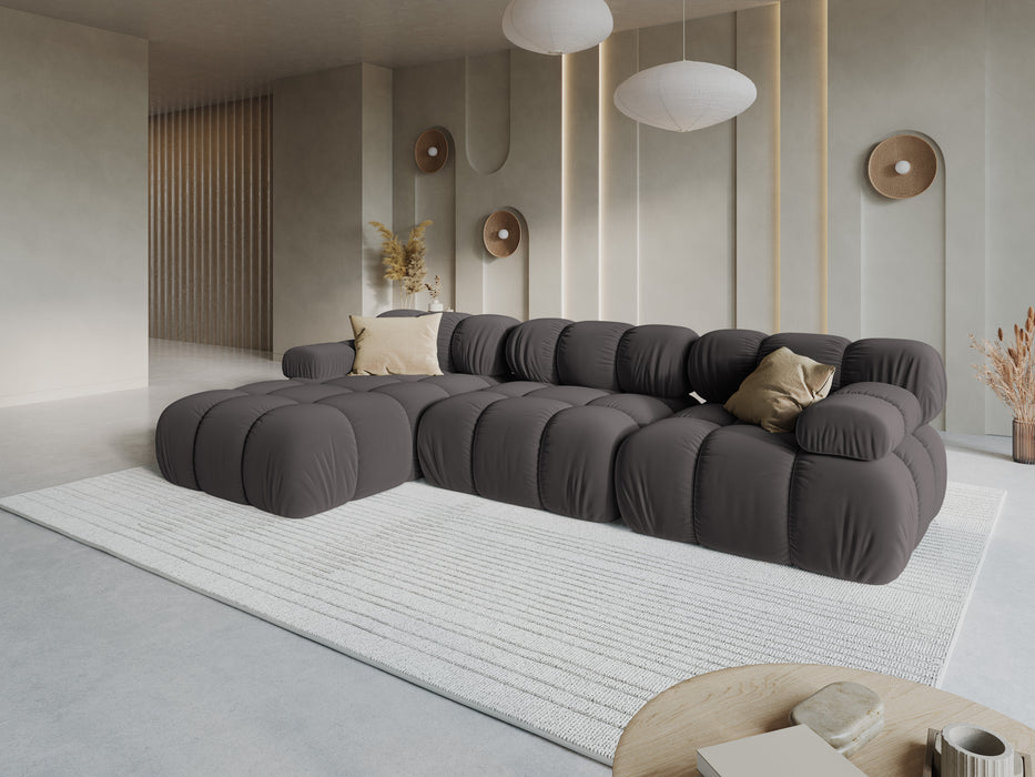 Velvet modular sofa Bellis