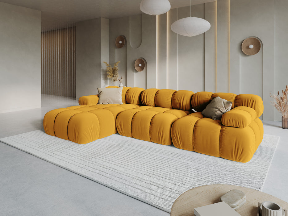Velvet modular sofa Bellis