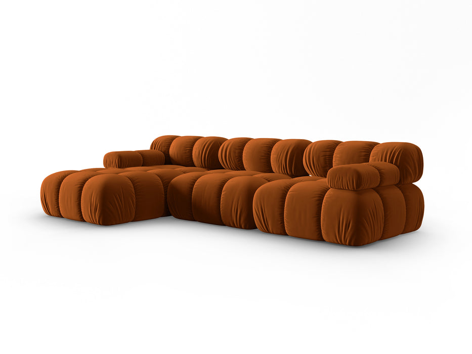 Velvet modular sofa Bellis