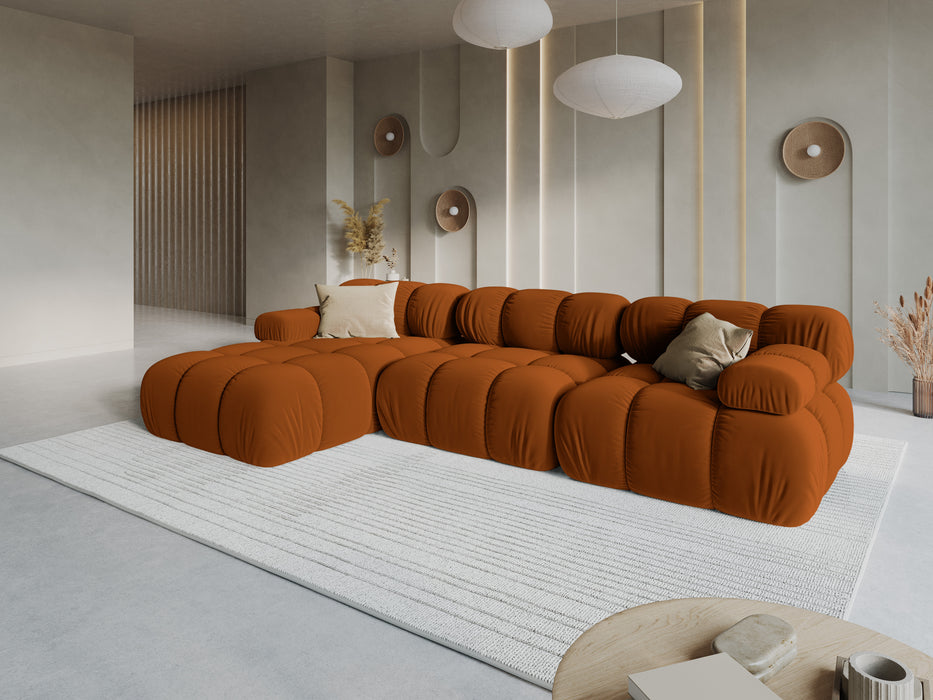Velvet modular sofa Bellis