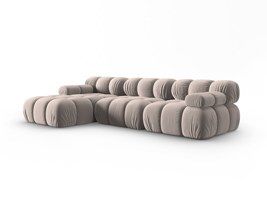 Velvet modular sofa Bellis