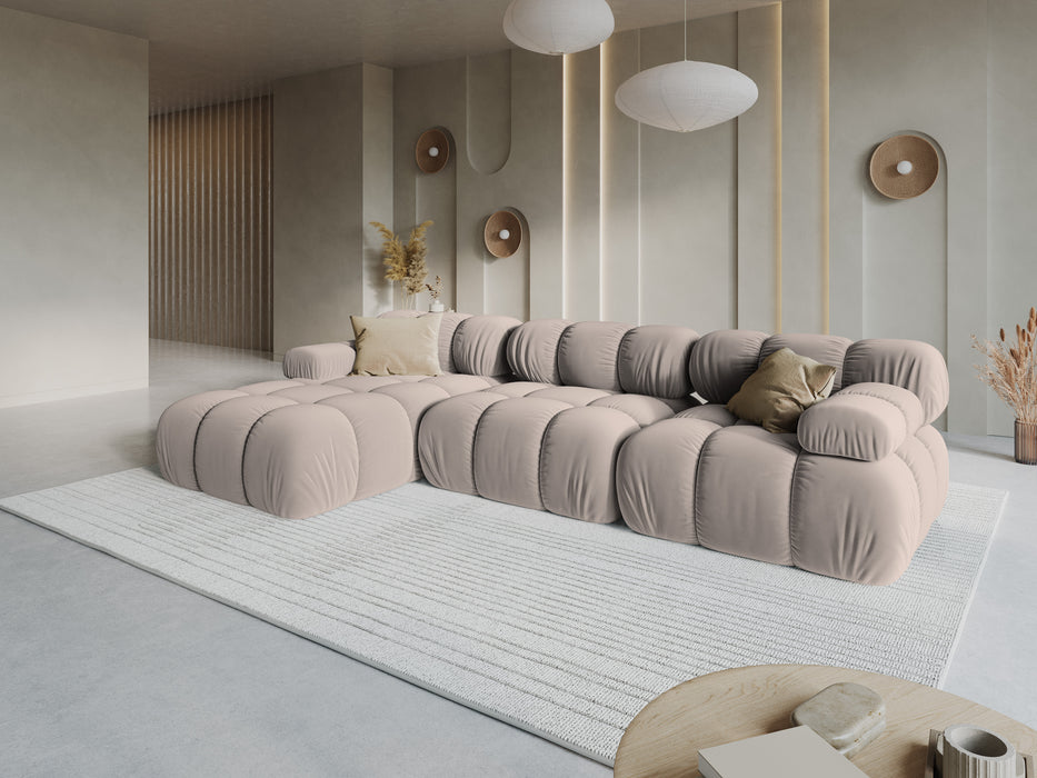 Velvet modular sofa Bellis
