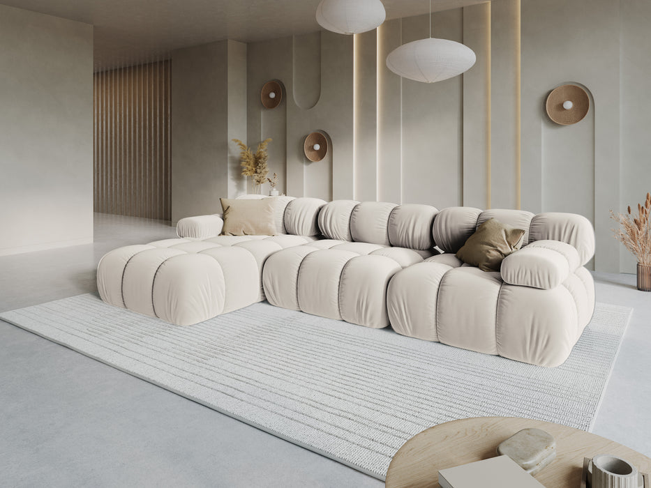 Velvet modular sofa Bellis