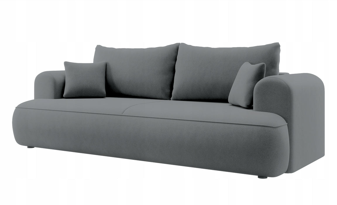 Trivietė aksominė sofa Ovu