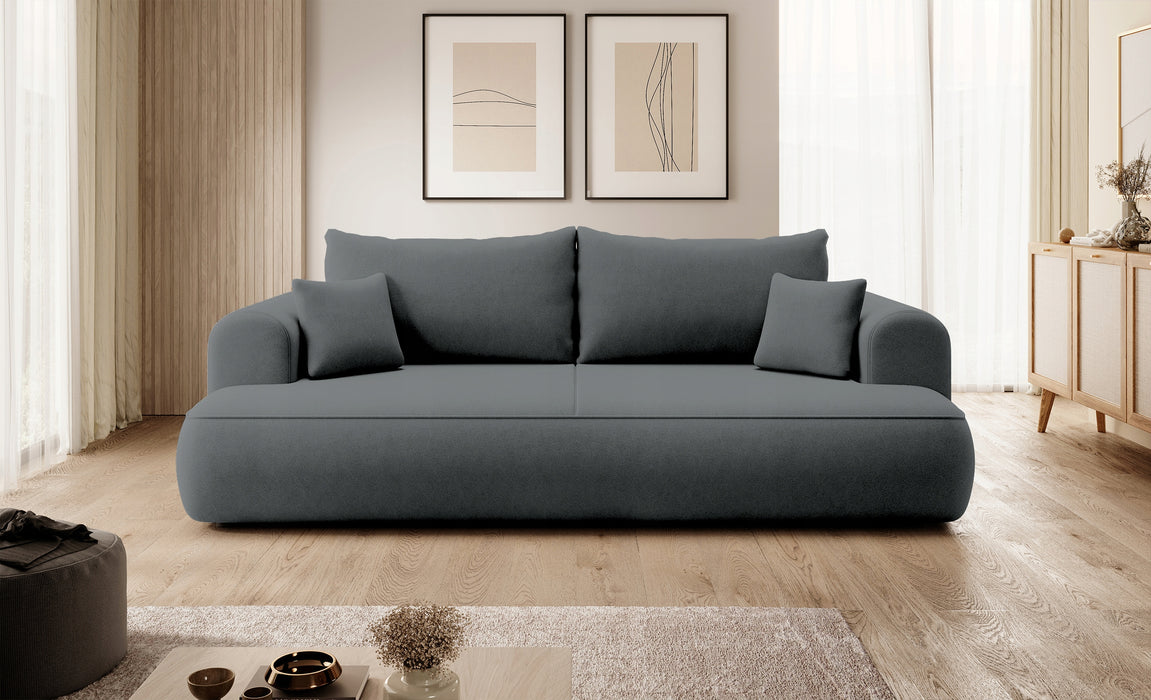 Trivietė aksominė sofa Ovu