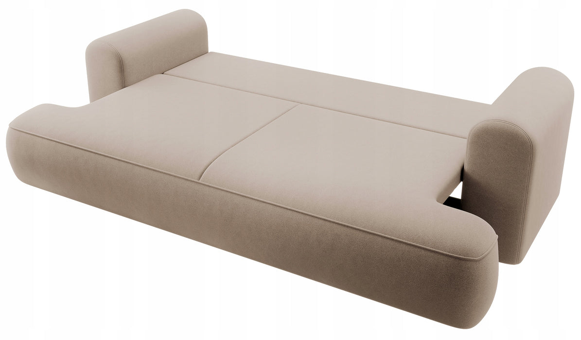 Trivietė aksominė sofa Ovu