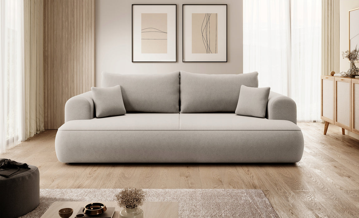 Trivietė aksominė sofa Ovu