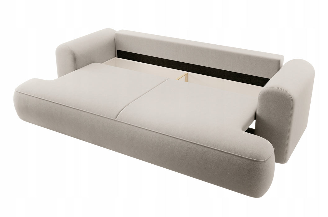 Trivietė aksominė sofa Ovu