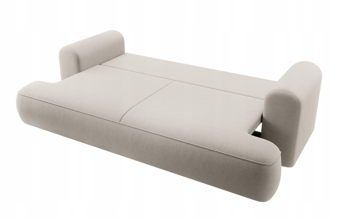 Trivietė aksominė sofa Ovu