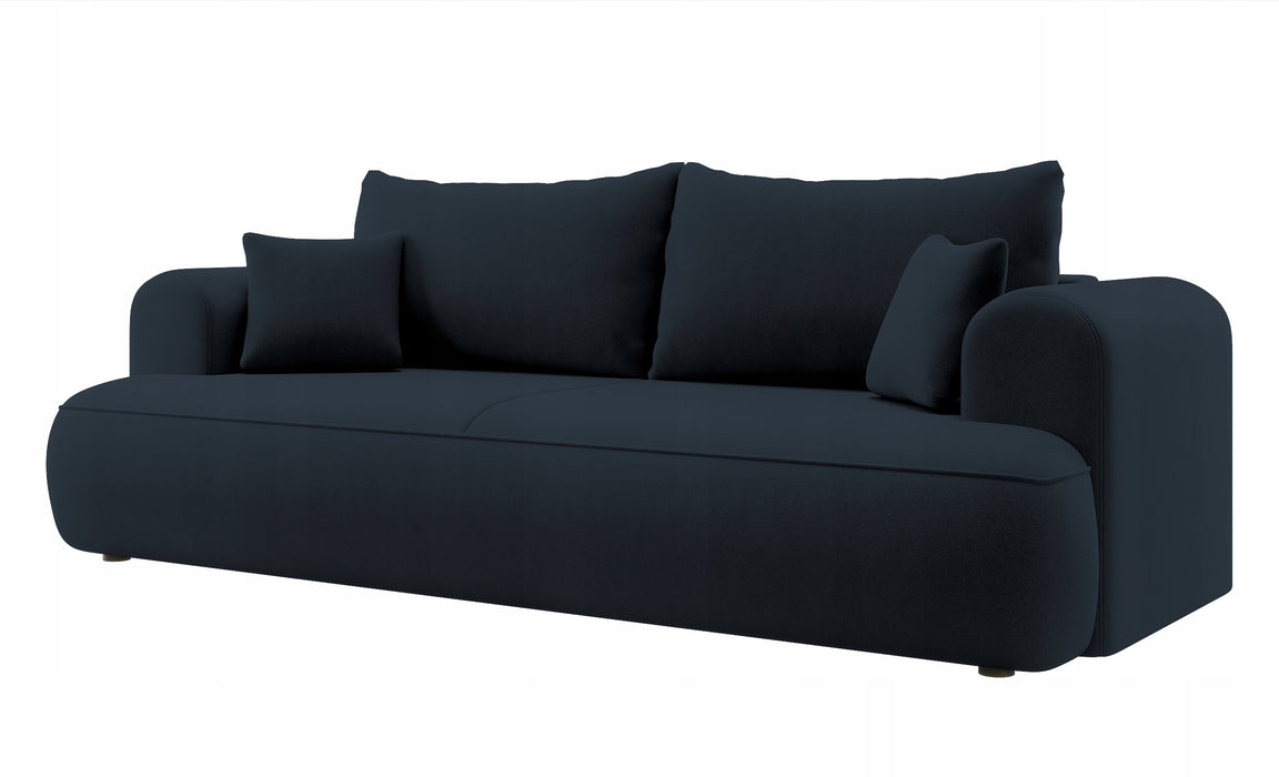 Trivietė aksominė sofa Ovu
