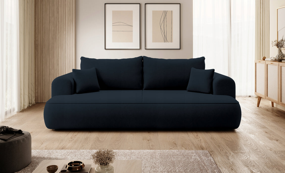 Trivietė aksominė sofa Ovu