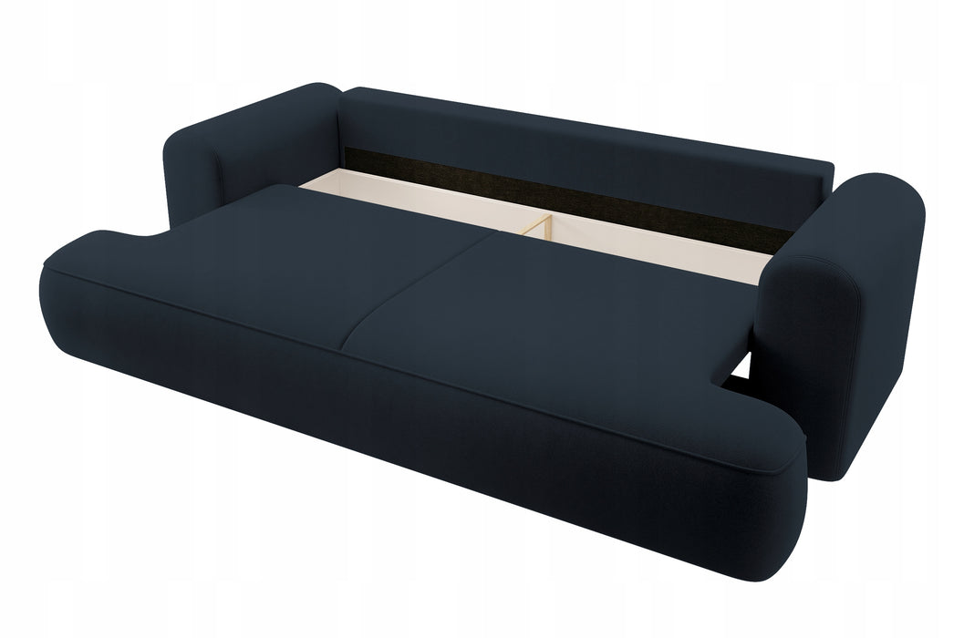 Trivietė aksominė sofa Ovu