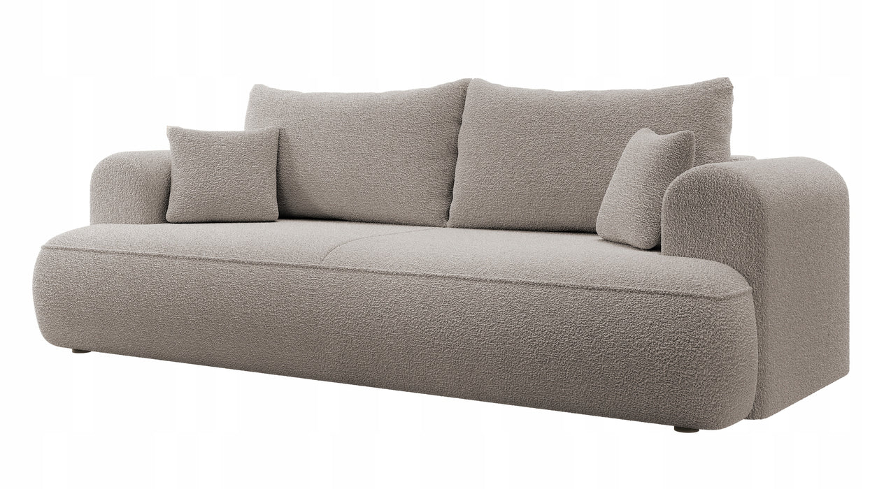 Trivietė bouclé sofa Ovu