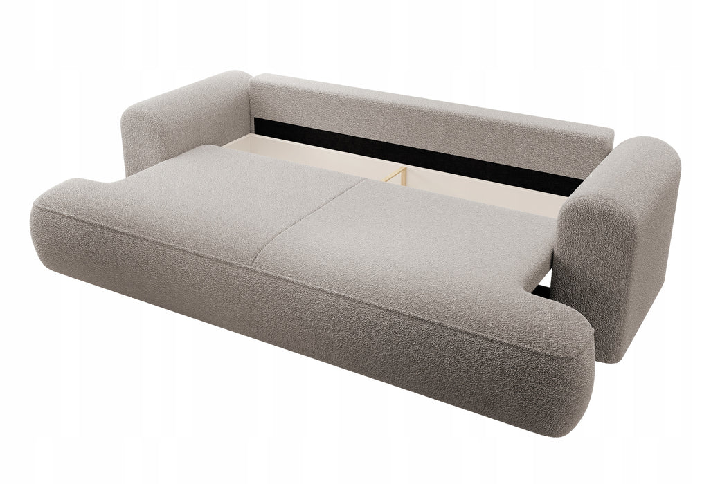 Trivietė bouclé sofa Ovu