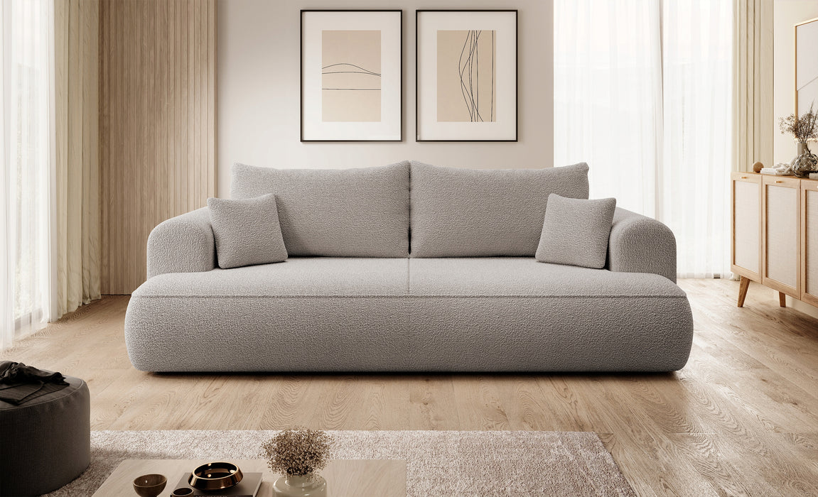 Trivietė bouclé sofa Ovu
