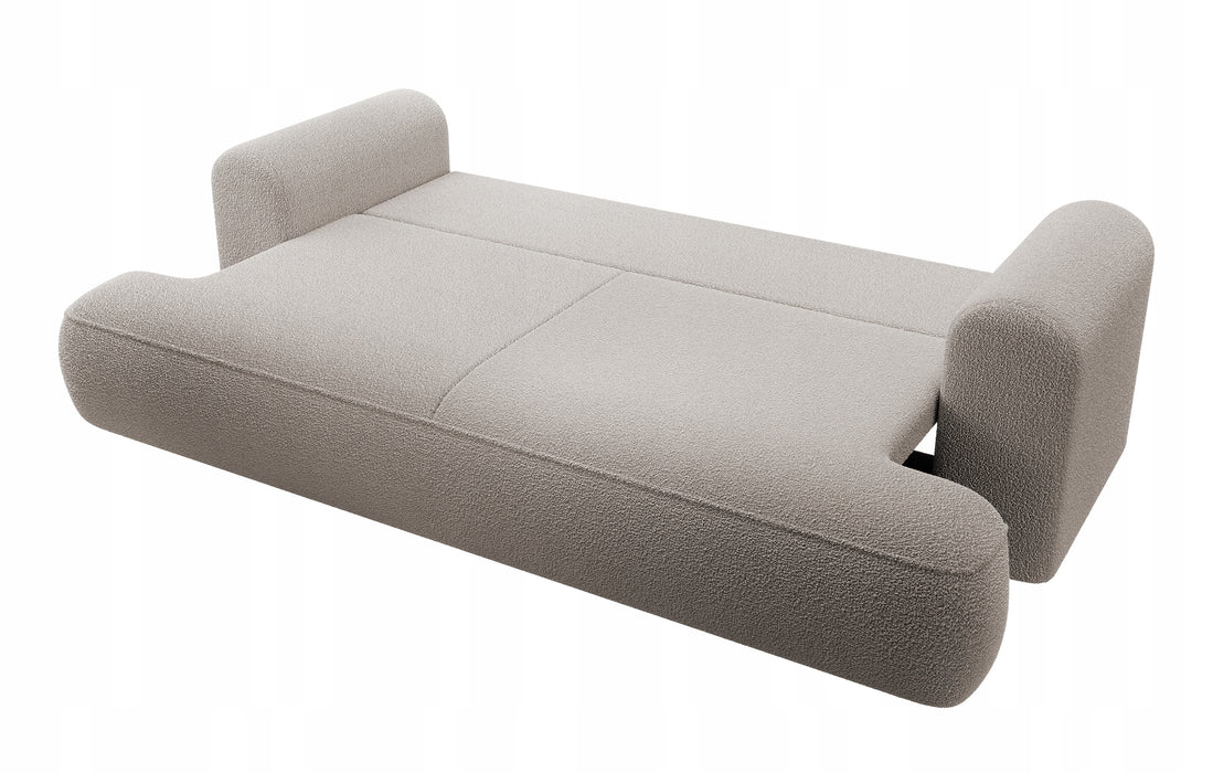 Trivietė bouclé sofa Ovu