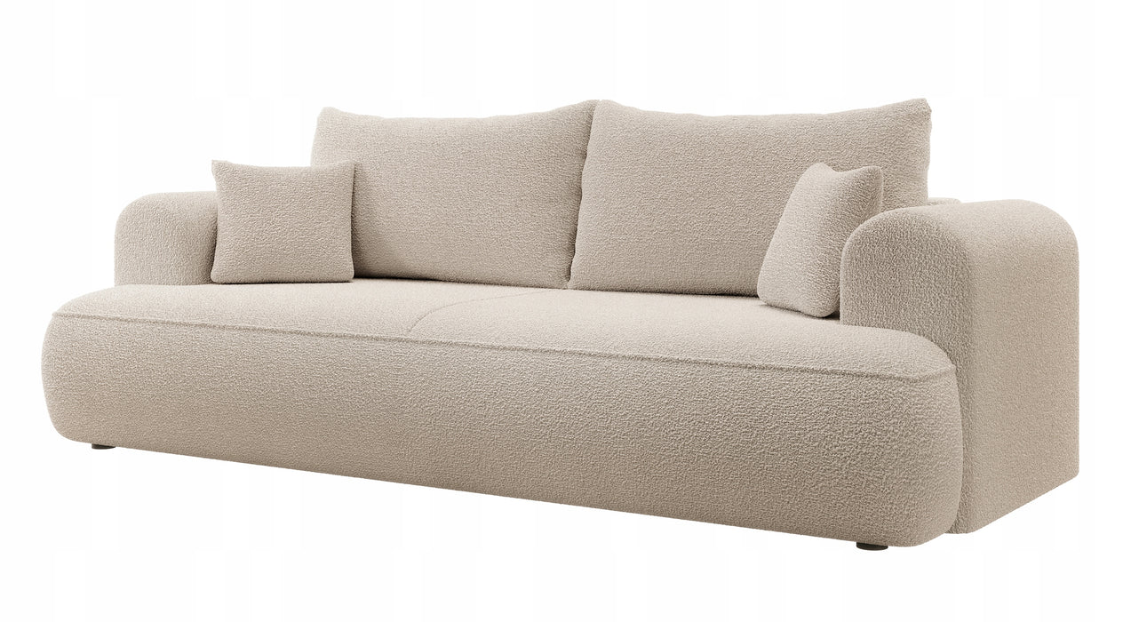 Trivietė bouclé sofa Ovu