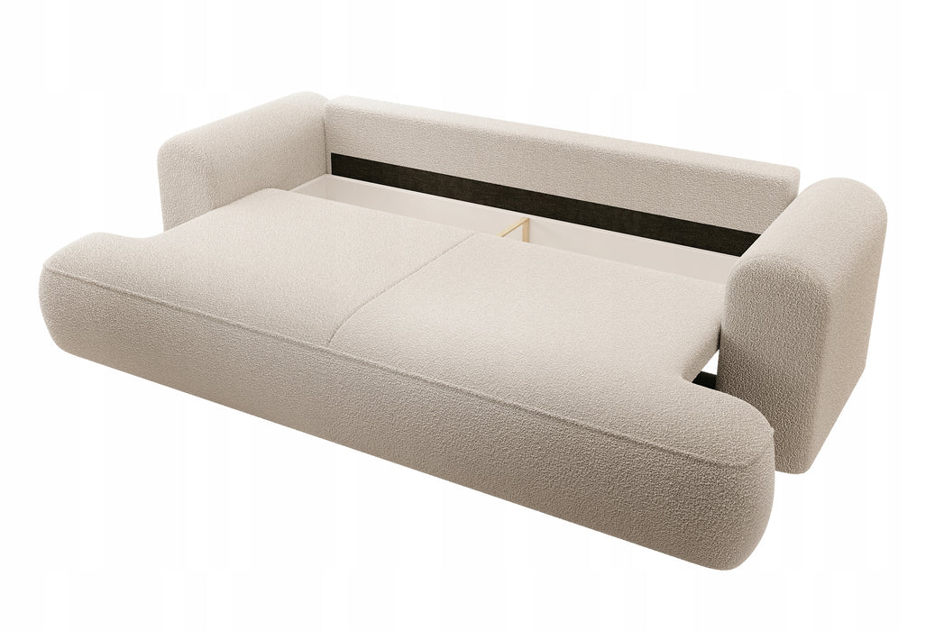 Trivietė bouclé sofa Ovu