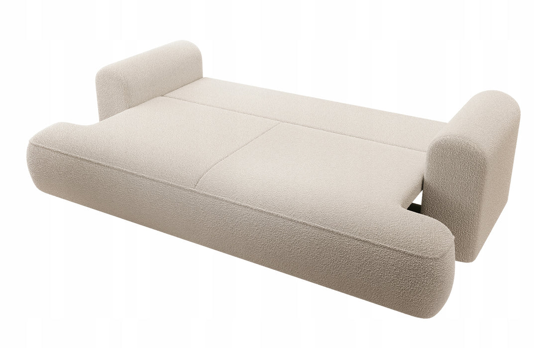 Trivietė bouclé sofa Ovu