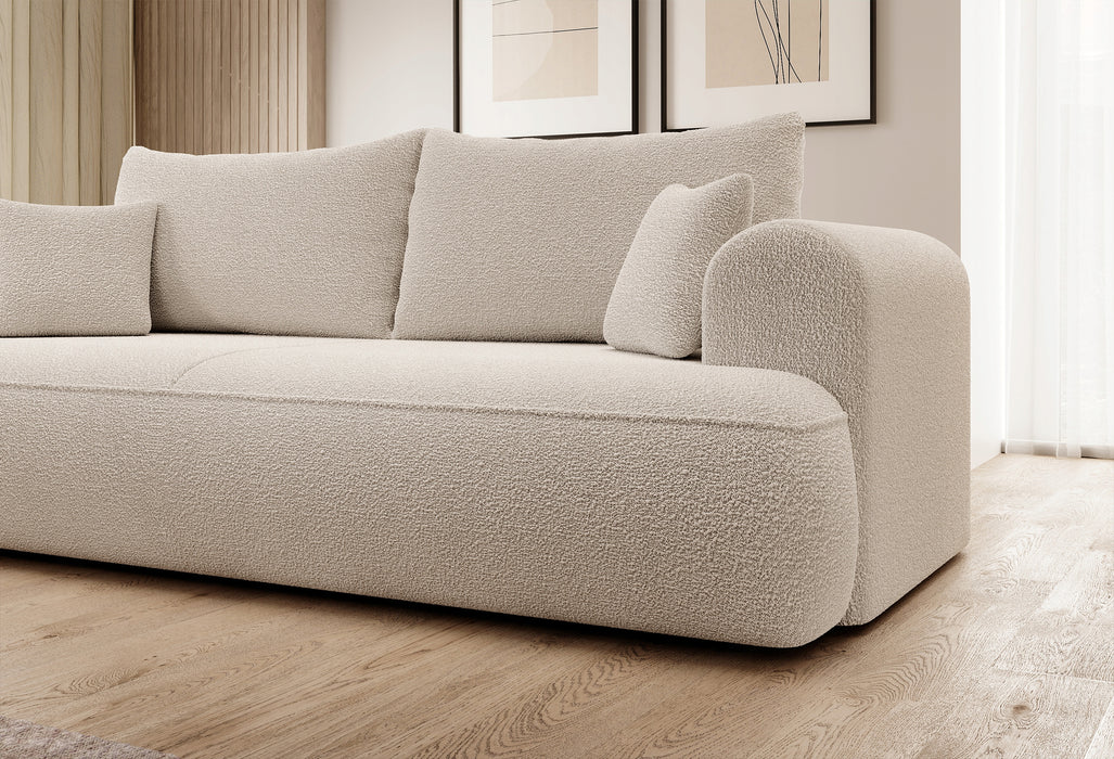 Trivietė bouclé sofa Ovu