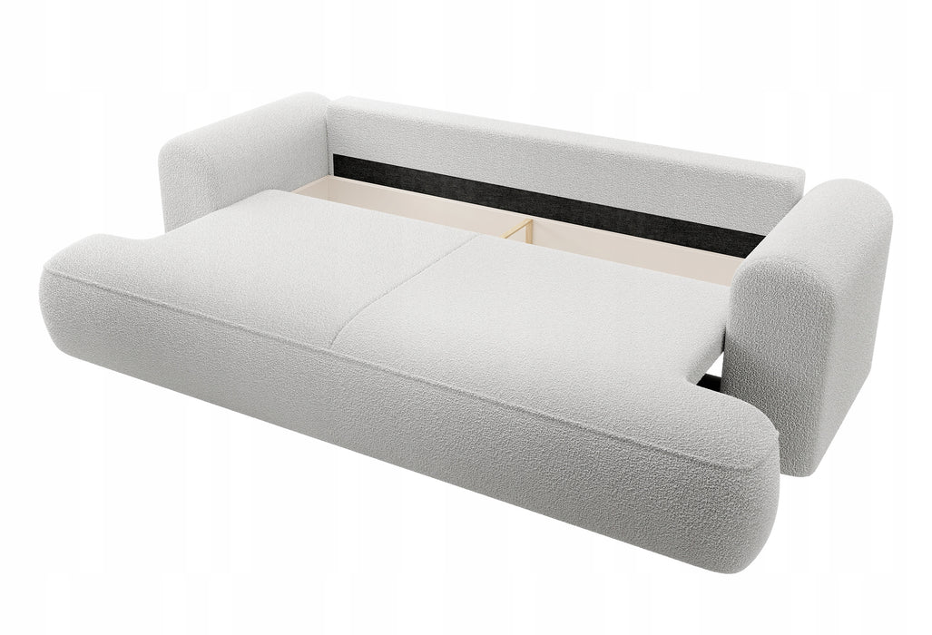 Trivietė bouclé sofa Ovu