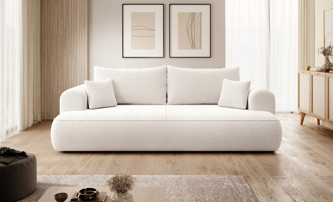 Trivietė bouclé sofa Ovu