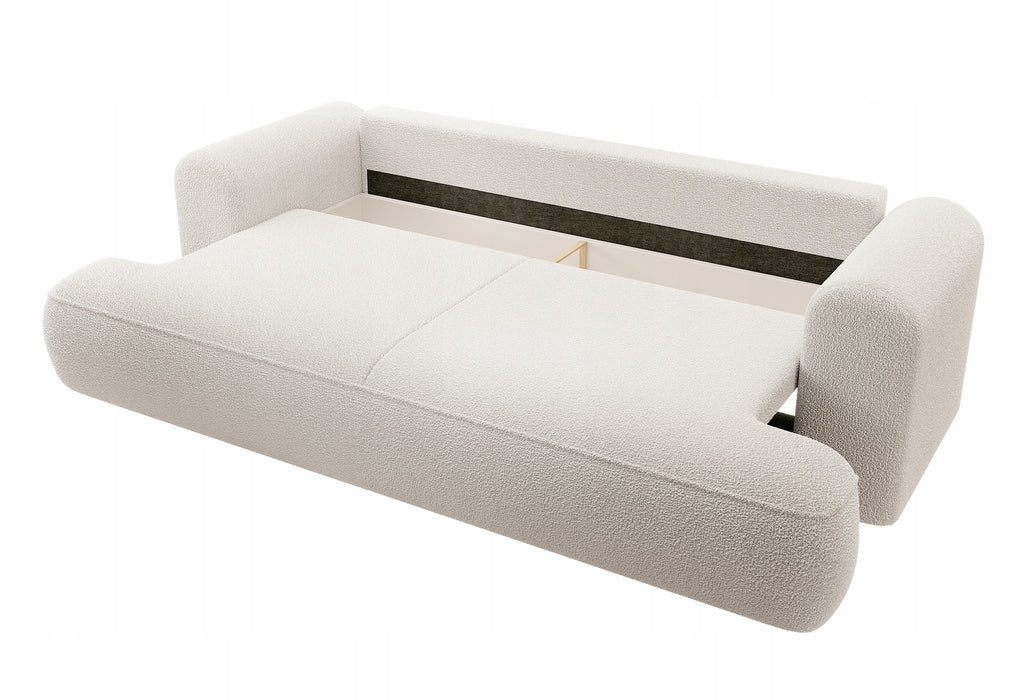Trivietė bouclé sofa Ovu