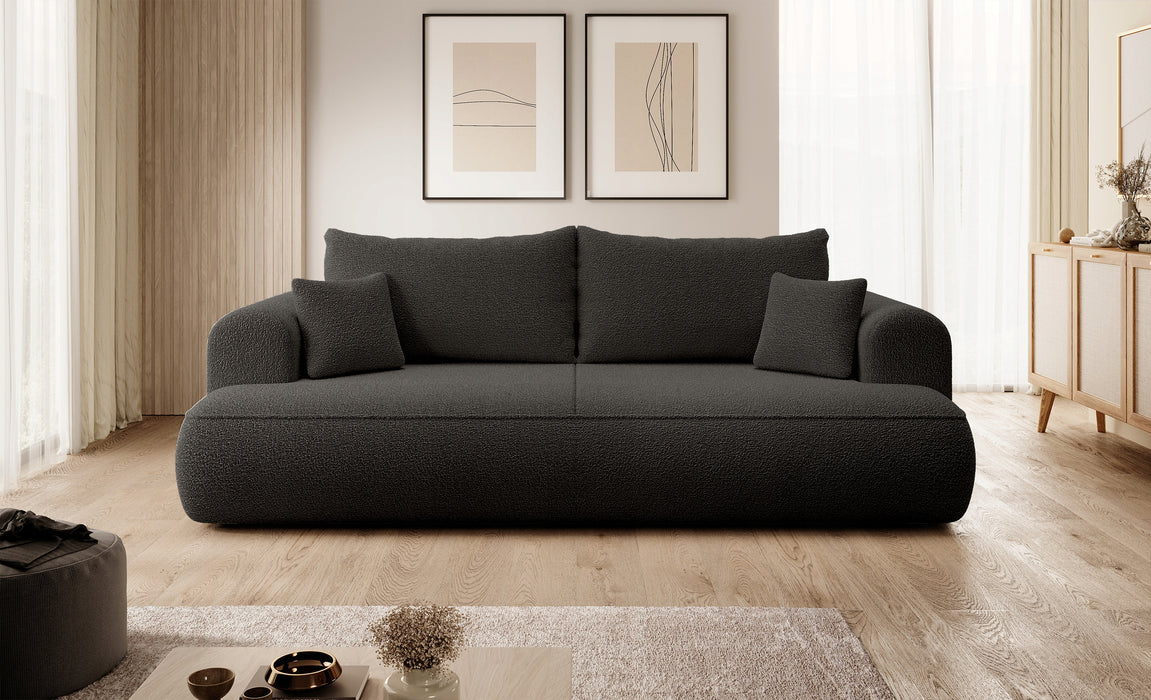 Trivietė bouclé sofa Ovu
