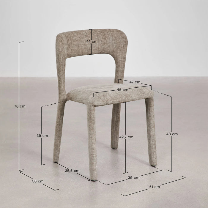 Soft dining chair Bruselle