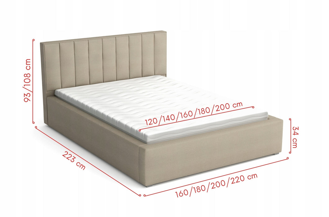 Bed with bedding box