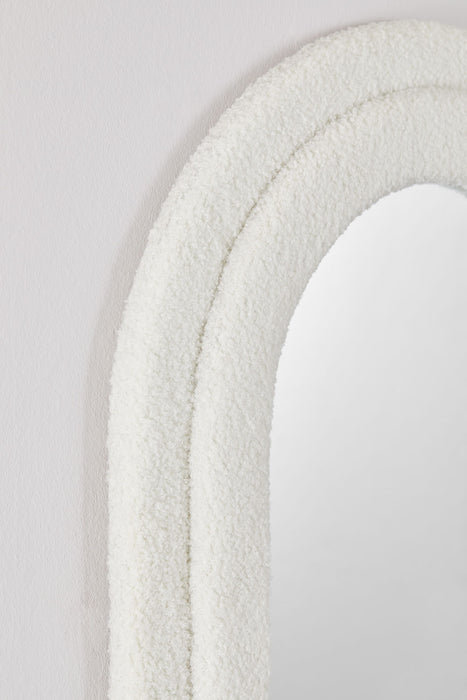 Wall mirror with fabric Ilai